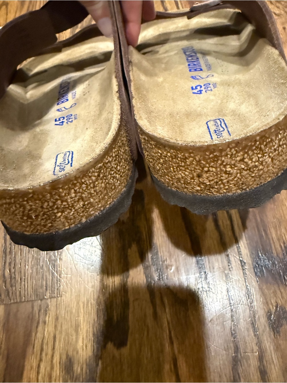Birkenstock Men’s Arizona Soft Two-Strap Slide Sandals 12/12.5 - only worn once - Picture 6 of 9